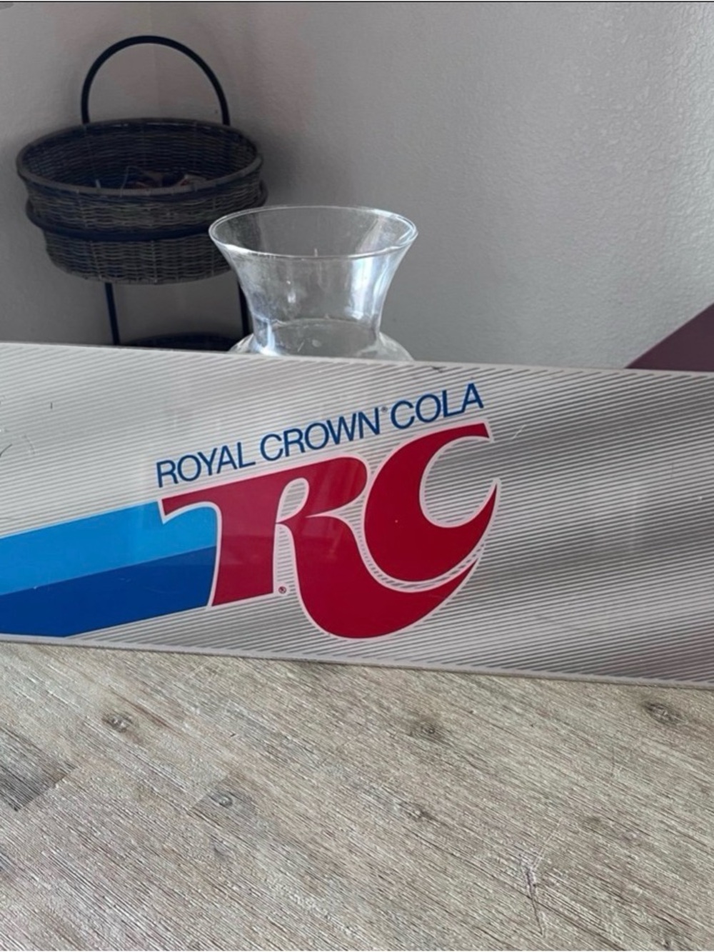 RARE !! Vintage RC COLA Royal Crown Soda Embossed Advertising Sign